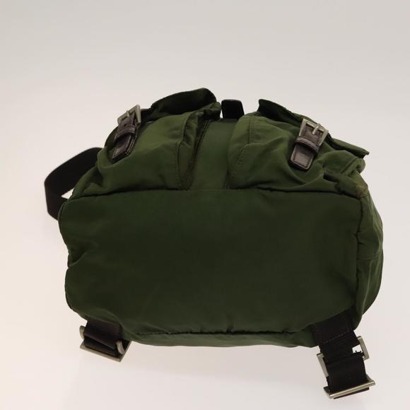 PRADA Backpack Nylon Khaki Auth th6262 main image 8